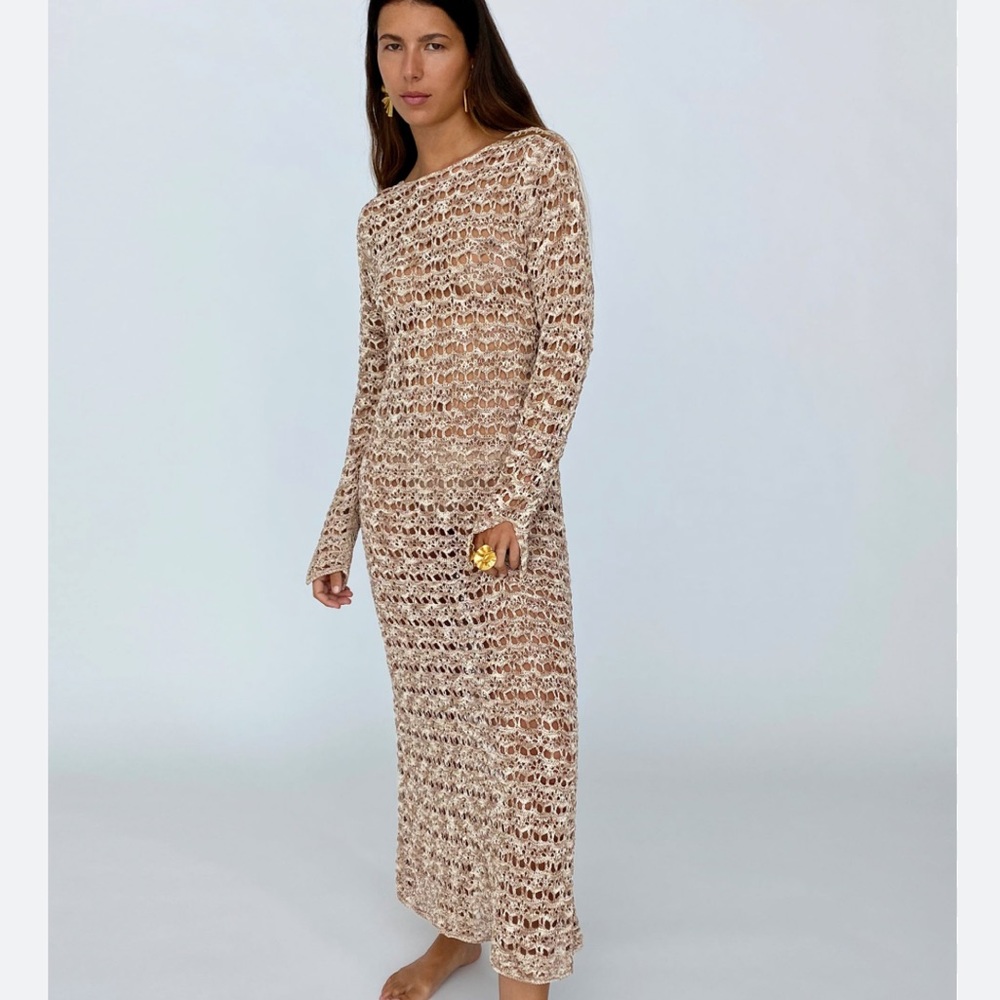 Zara Beige Maxi Dress